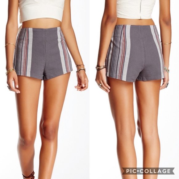 Free People Pants - Free People Newman Gray High Rise Shorts 10
